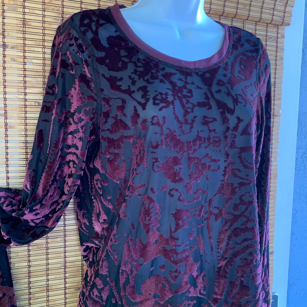 Velvet sheer shirt - Picture 2 of 3